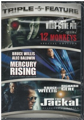 NEW/SEALED BRUCE WILLIS TRIPLE FEATURE DVD