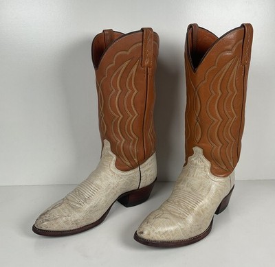 Vintage J. Chisholm Antelope Cowboy Boots | Exotic | USA Made | Men s 9.5 D