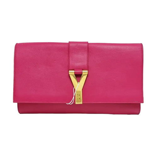 Yves Saint Laurent CHYC Y LIGNE Bags Leather Pink Free Shipping | Duties Paid