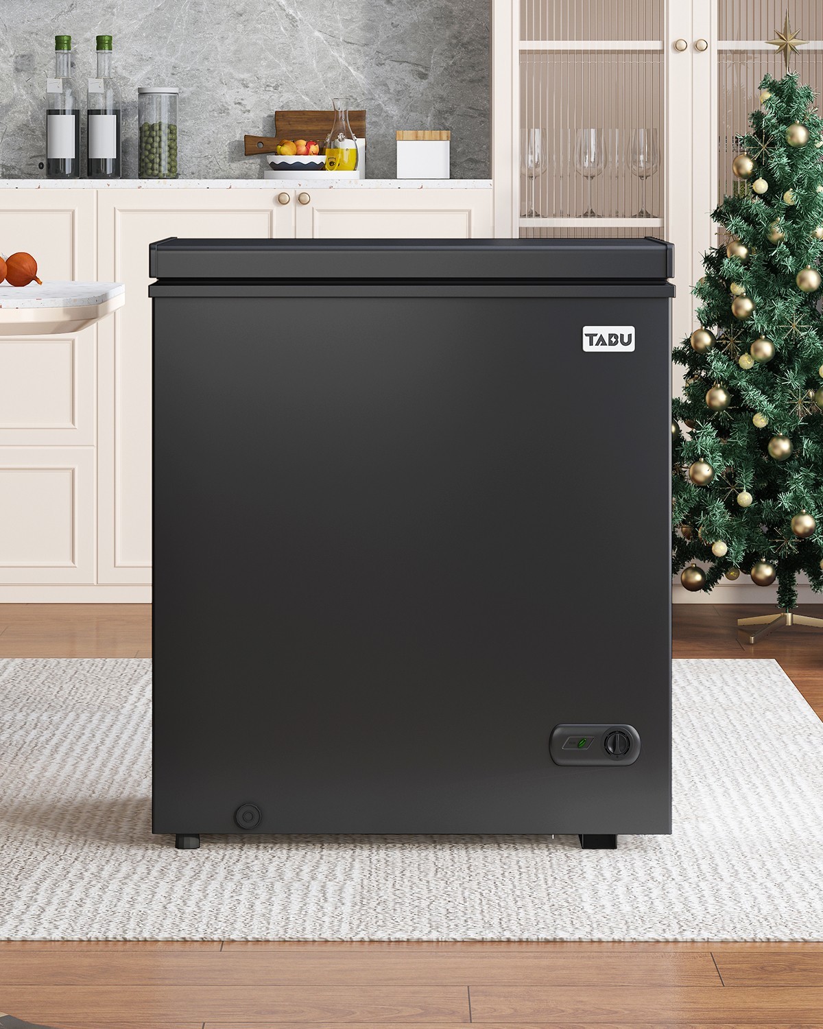 DISHUP 7.0 Cu ft Chest Freezer,Deep Freezer,Adjustable Temperature
