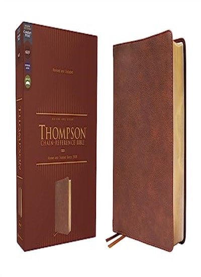 NKJV, Thompson Chain-Reference Bible, Leathersoft, Brown, Red... - 9780310459484 - Image 3