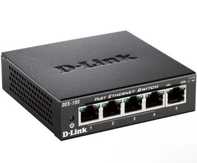 D-Link DES-105 Non gestito L2 Full duplex 5x 10/100 Mbps LAN 1 Gbps 2K DES-105/E