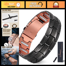 5X Strength Magnetic Copper Bracelet for Men, Adjustable 5000 Gauss Mens Jewelry