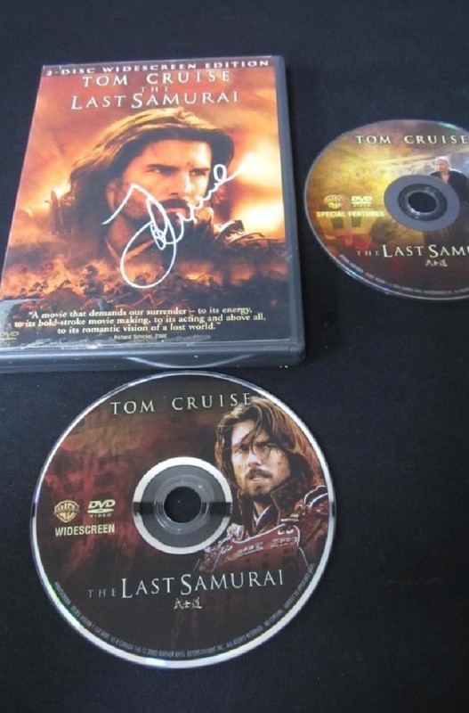 Last Samurai DVD SIGNED by Tom Cruise w/COA