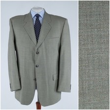 Mens Beige Blazer 48R UK Size GILBERTO Wool Sport Coat Jacket