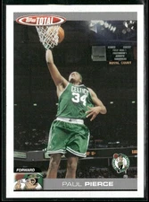 2004-05 Topps Total Paul Pierce Team Checklists #TTC2