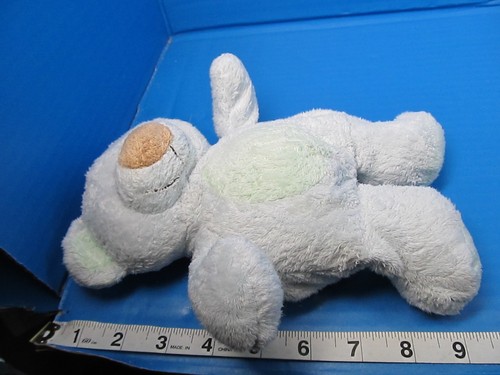 Ty Pluffies Bluebeary Teddy Bear Plush Lovey Blue Green Stuffed Beanie 9” 2002 - Picture 6 of 6