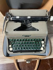 Vintage 1960's CONSUL Typewriter with Green Keys and Case: Retro Antique thumbnail
