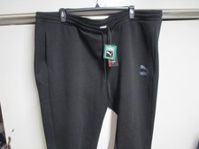 PUMA T7 TRACK JOGGER SWEATPANTS 5XL NWT BLACK W/EMBOSSED LOGO 3 POCKET SHARP