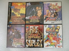 Neo Geo AES ROM Lot 7 Samurai Spirits KOF94 Soccer Brawler King Monsters Japan