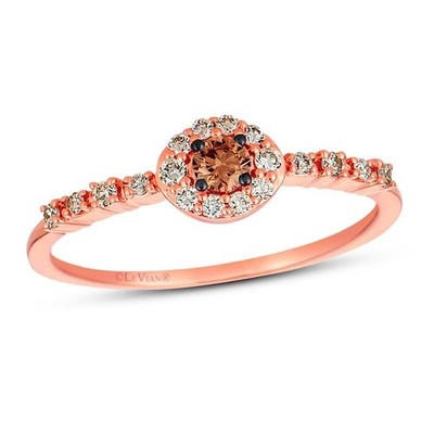 Le Vian Desert Diamonds Ring 1/4 ct tw 14K Erdbeergold.