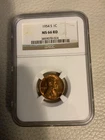 1954-S Lincoln Wheat Cent 1C NGC MS 66 Red