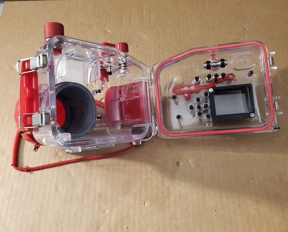 Estuche submarino impermeable Olympus Camedia PT-022 para cámara C760, C765, C770 Foto 4 de 4