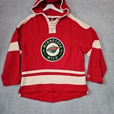 Minnesota Wild Hoodie Old Time Sports Size M Hockey OTH Sweatshirt Pullover NHL