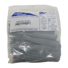 100 Pack Gateway Feathers 4" Right Wing: Shield Fog Gray 400RSSGY-100