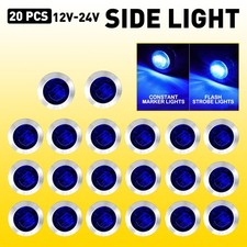 20x Emergency Strobemarker Led Lights Dual Mode Blue 34 Identification Lamp M