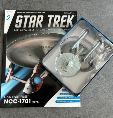 STAR TREK U.S.S. Enterprise NCC-1701 Raumschiff Eaglemoss Modell #2 OVP