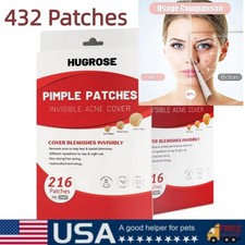 432PCS Invisible Hydrocolloid Pimple Patches US Stock Acne Spot Day Night Care