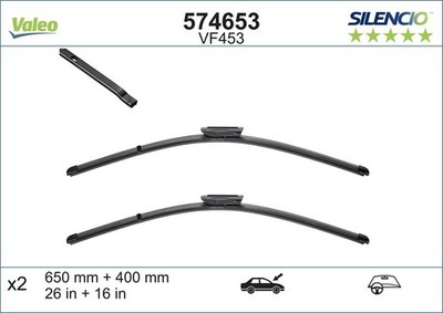 Wischblatt vorne für CITROËN RENAULT C3 II Kasten/Schrägheck LAGUNA Coupe III