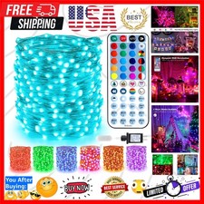 Color Changing Fairy Lights - 33ft 100 LED Christmas Fairy Lights with Remote...