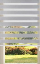 Cordless Zebra Blinds 24" x 72" White