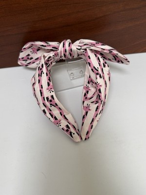Pink Giraffes Homemade Tie Knot Headband Hair Accessory for Girls Women