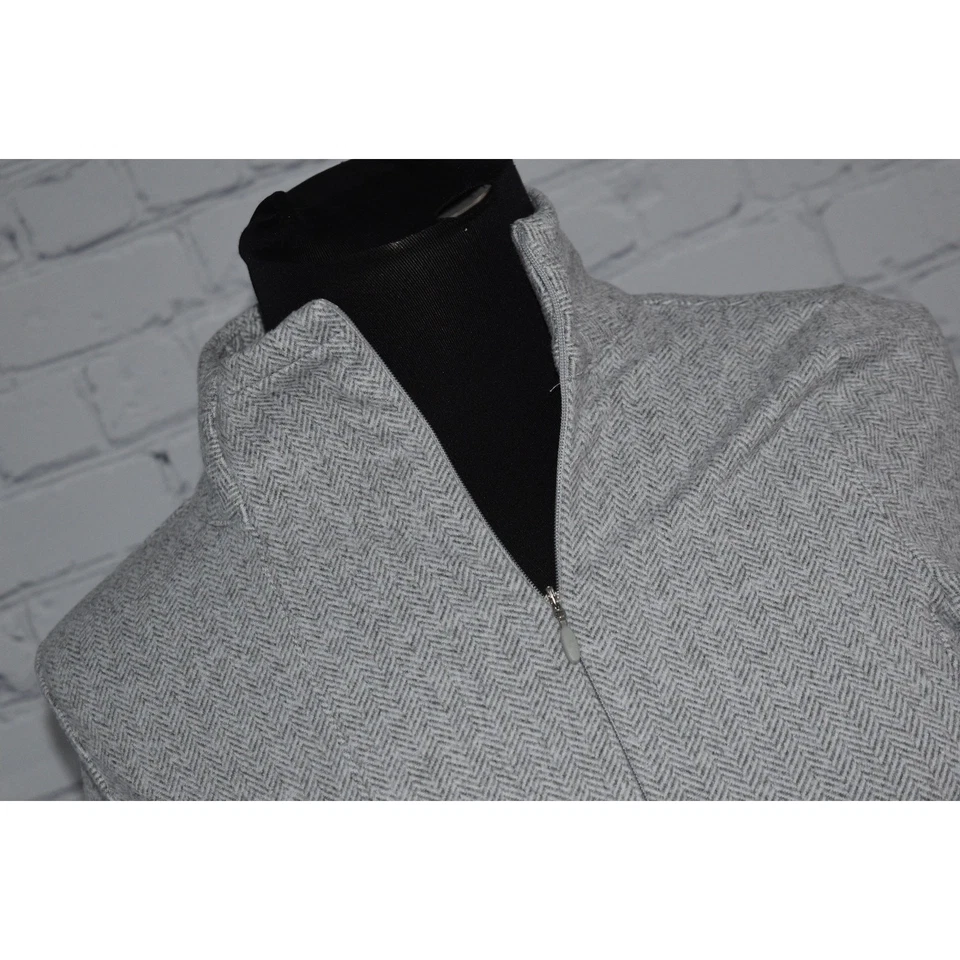 Kyodan Gym Shirt 1/4 Zip Womens Size XS Gray Herringbone Thumb Holes Polyester - Image 2 of 4