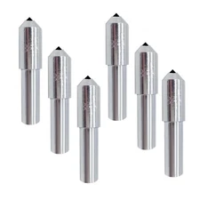 6pcs Natural Single Point Diamond Dresser Grinding Wheel Disc Dressing Pen Tool
