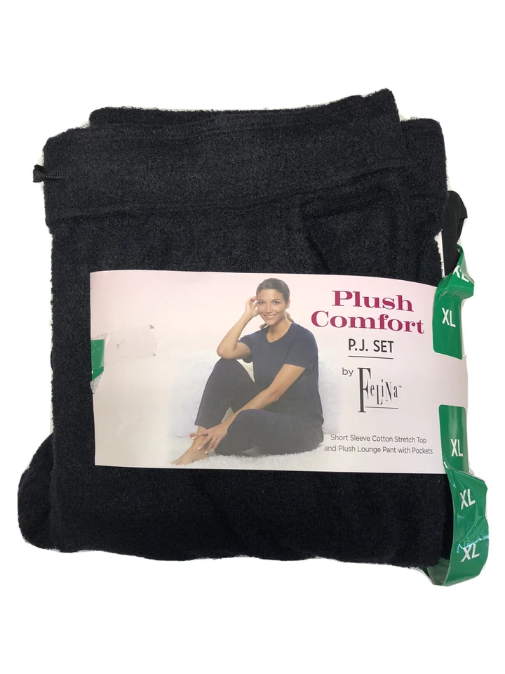 Juego de pijama cómodo de felpa Felina para mujer - Talla: XL y XXL H-8 Foto 2 de 4