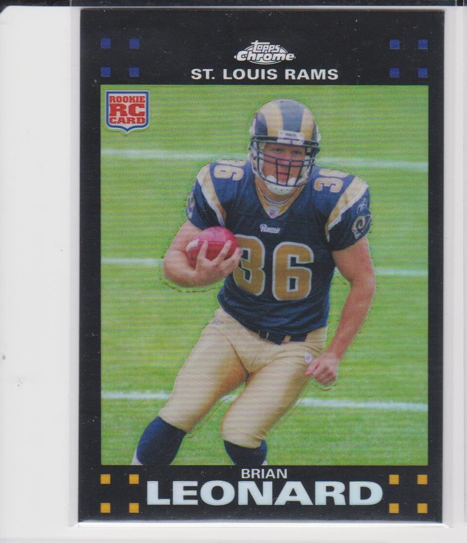 トップス LEONARD 2007 Topps Chrome #TC194 Brian Leonard Refractors Rookie St