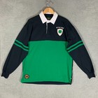 Notre Dame Rugby Polo Shirt Men's XL Navy/Green Lansdowne Heritage Collection