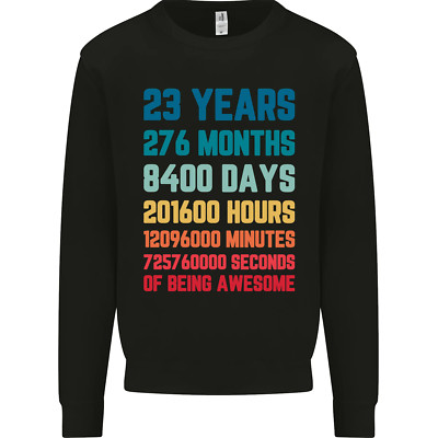 23rd Birthday 23 Year Old Mens Sweatshirt Jumper