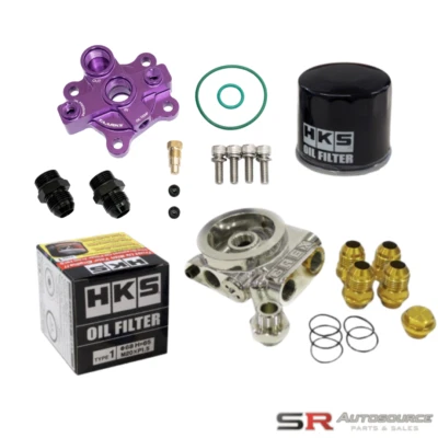 Greddy Taarks (Purple) Oil Relocation and Cooler Prep Package for all RB Engines - Image 1 of 3