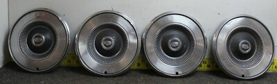 OEM Set of 4 14'' Black Hub Caps Wheel Covers D4DZ1130A 1972-77 Ford Comet (1688)