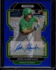 2022 Prizm Draft Picks Baseball Base Auto Blue /99  #PDP60 Josh Kasevich