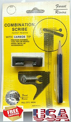 NEW Forest Rivers Combination SCRIBE CARBIDE TIP METAL WOOD WORKER Made in USA