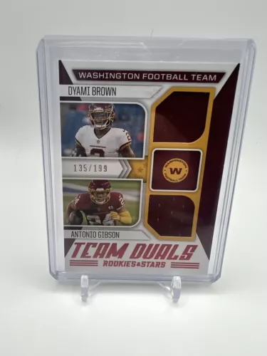 2021 Panini Rookies & Stars Team Dyami Brown Gibson Dual Patch /199 Washington