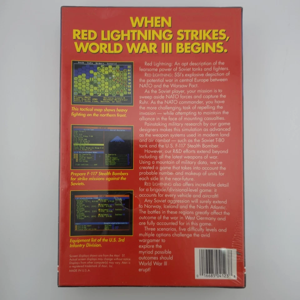 Red Lightning, 1989, Big Box, New & Sealed - Image 3 of 4