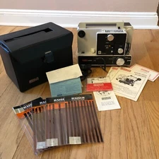 Eumig Mark 610D Dual 8mm Film Movie Motion Picture Projector Vintage - Working