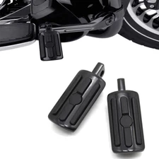10mm Mount Foot Pegs Black Pedals Footrest For Harley V-Rod Muscle VRSCF 2009-17