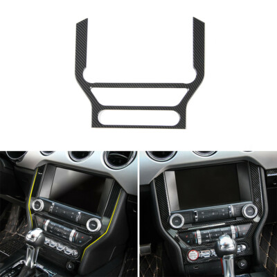 Console Dashboard Navigation GPS Panel Frame Trim passt für Ford Mustang 2015-18