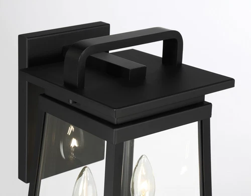 Minka Lavery Isla Vista 2 Light Outdoor Wall Mount, Coal - Picture 6 of 6