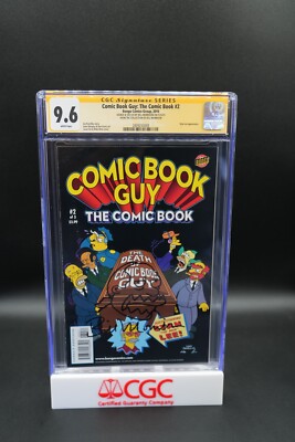 Comic Book Guy #2 Cgc 9.6 Signed & Remarqueed Bill Morrison Private Collection