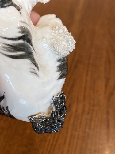 Vtg Cocker Spaniel Spaghetti Dog Figurine Black&White Porcelain Ceramic 4”x2.5” - Picture 15 of 24