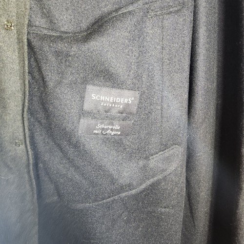 Schneiders of Salzburg Wool/Angora Olive Full Length Packable Coat-Size 44 - Picture 6 of 13