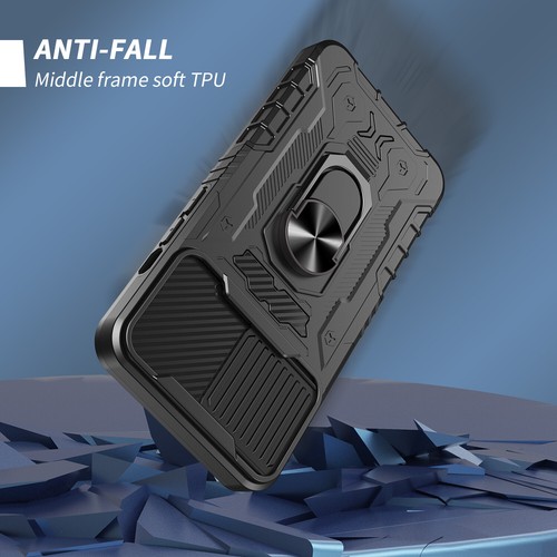 Pour Apple iPhone 14 13 Pro Max étui bague magnétique en métal intégré verre trempé - Photo 15 sur 43