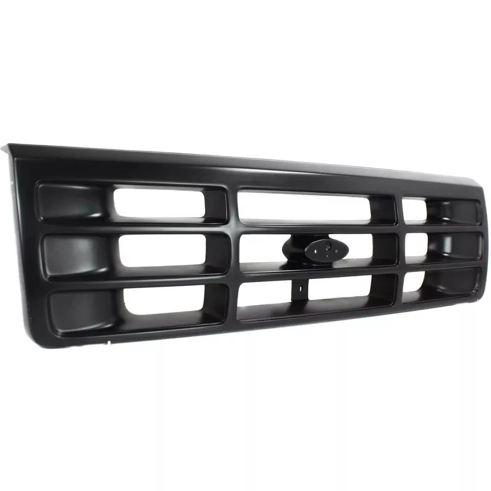 New Front Grille Black Fits 1992-1996 Ford F-150 F-250 Bronco 1992-1997 F-350 - Imagem 3 de 4