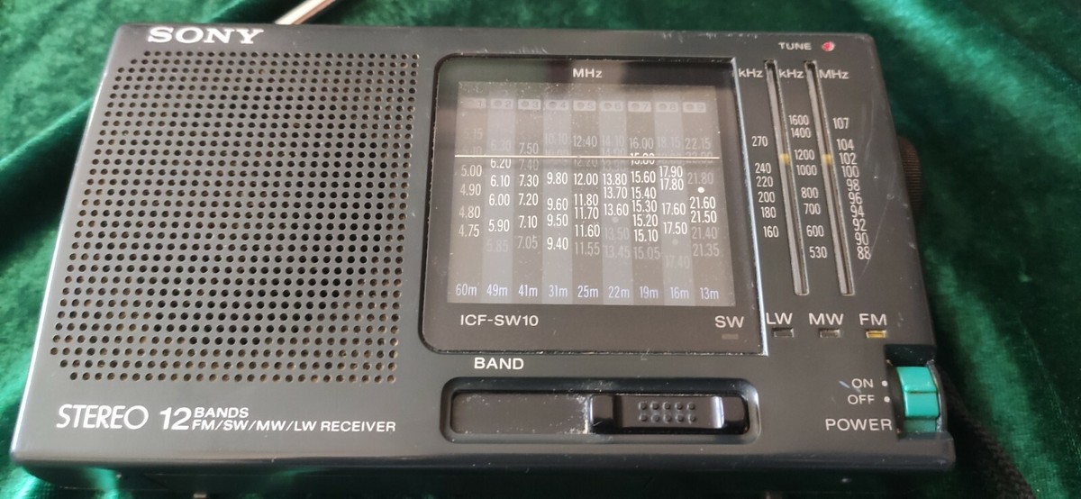 RARE VINTAGE Sony ICF SW 10 FM/MW/SW Stereo RADIO MADE IN JAPAN