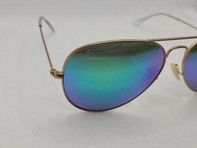 Ray-Ban RB 3025 112/19 New Matte Gold/Green Aviator  display picture 3