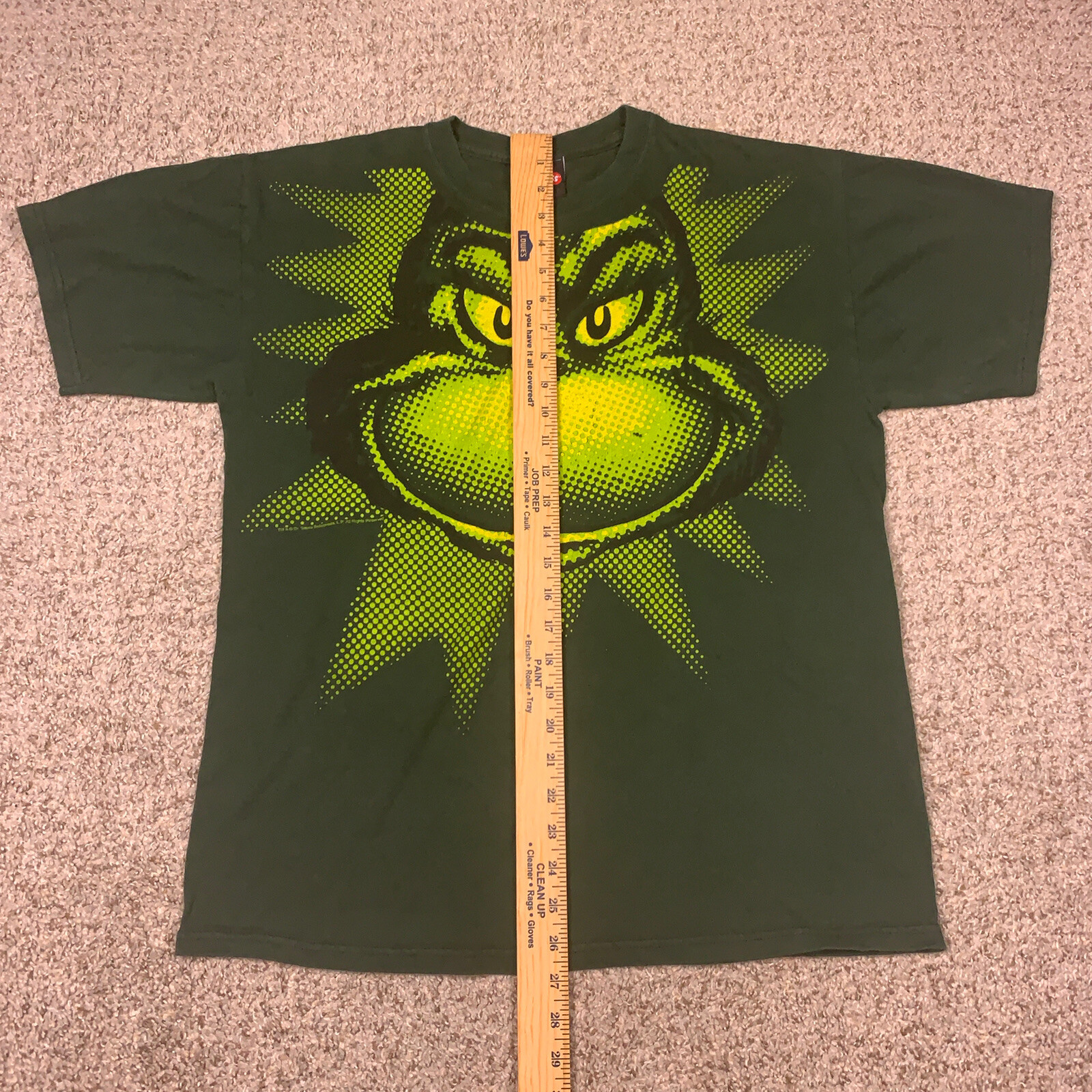 Vintage The Grinch Shirt Mens Large All Over Print Gr Gem